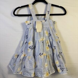 Joie Floral Blue and Yellow Kids Dress Girls Size 4T